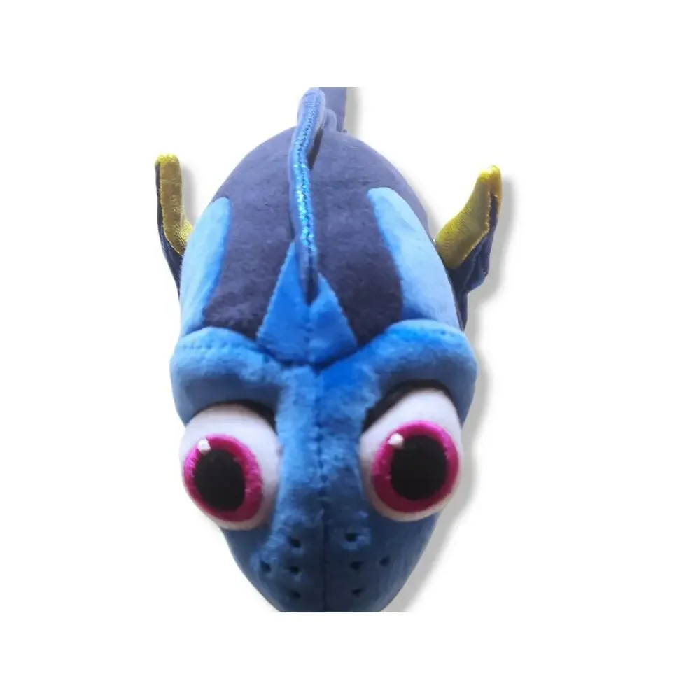 TY Sparkle Disney Finding Dory Blue Fish Beanie Plush 9½